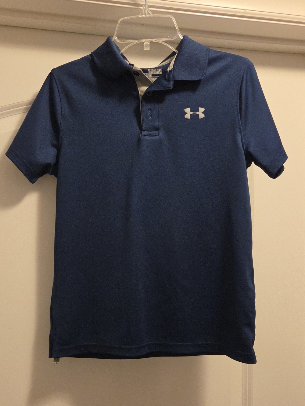 Under Armour Boy' Navy Blue Polo